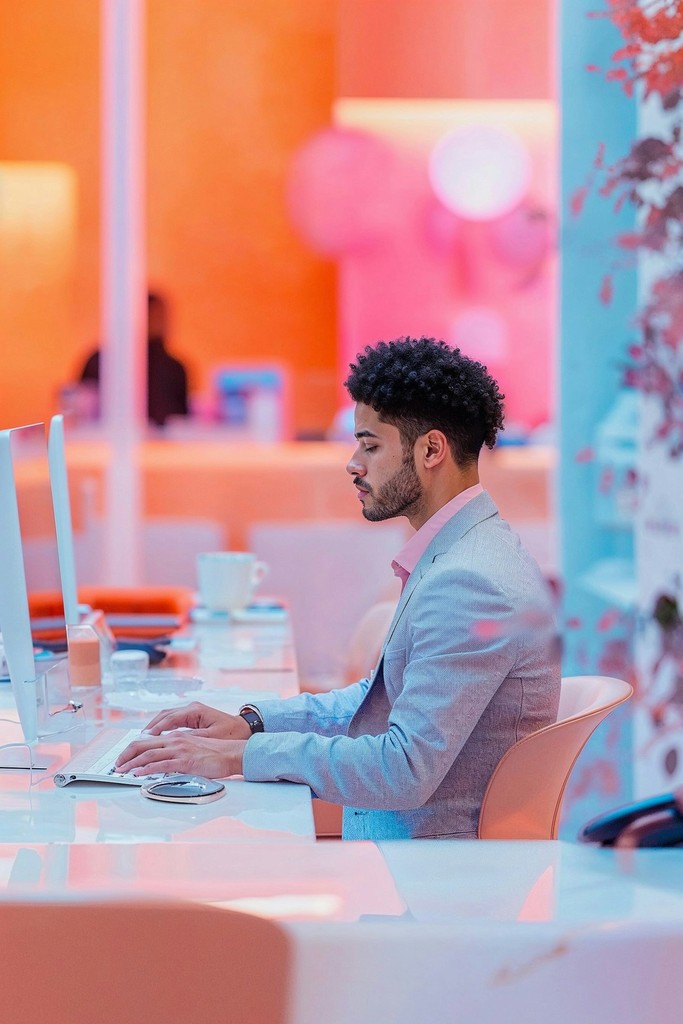 Professionnel travaillant sur une stratégie digitale